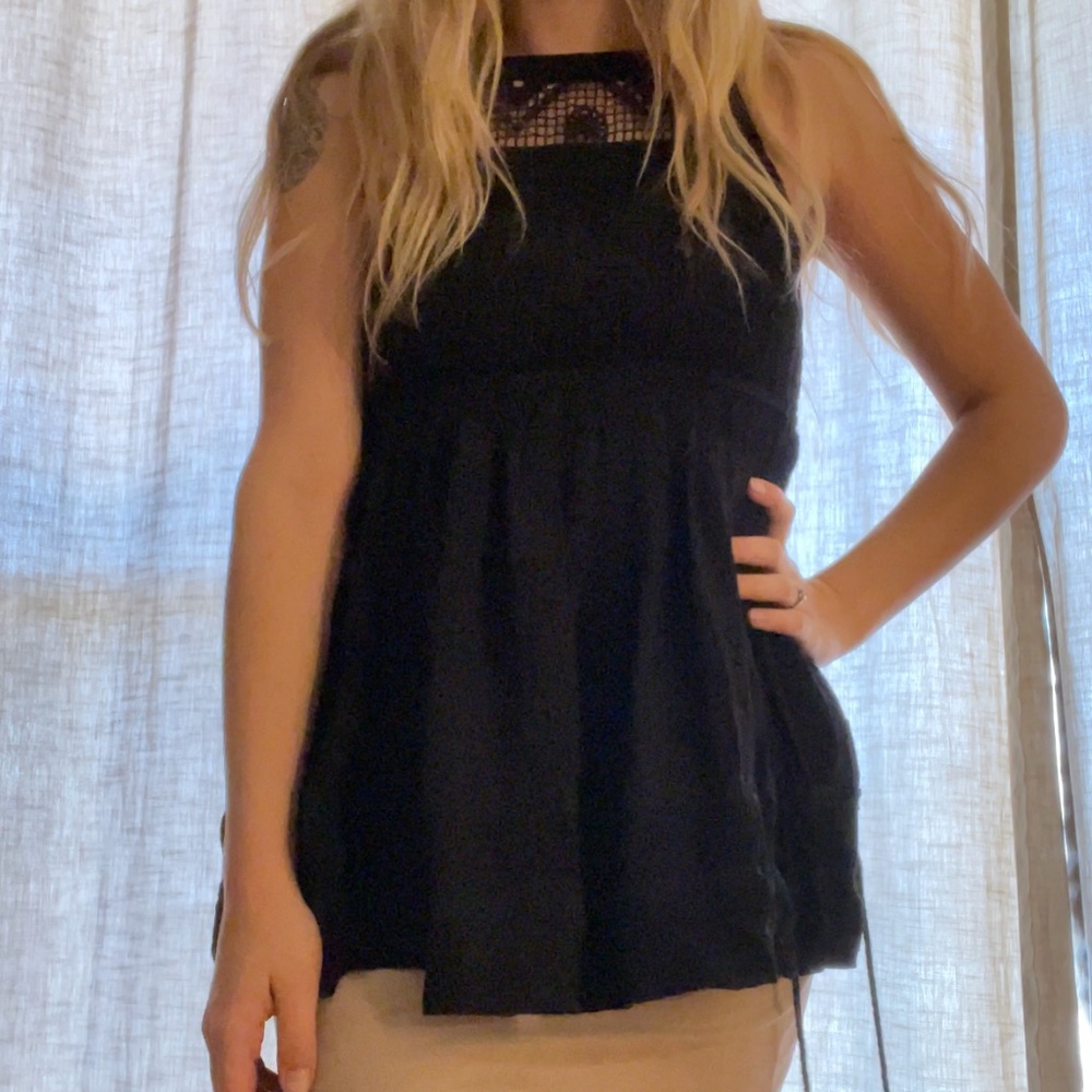 Free people flowy and knit shirt